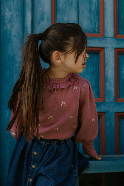 Fliink | Alon Bow Blouse - Ash Rose