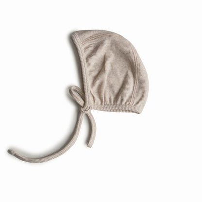 Mushie | Ribbed Baby Bonnet