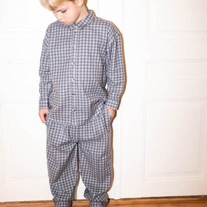 Thats Mine | Harlow Flanell bukse - Blue Check