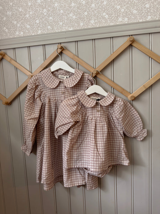 Lil Atelier BABY| Rebba Kjolebody - Bark Lilac Ash