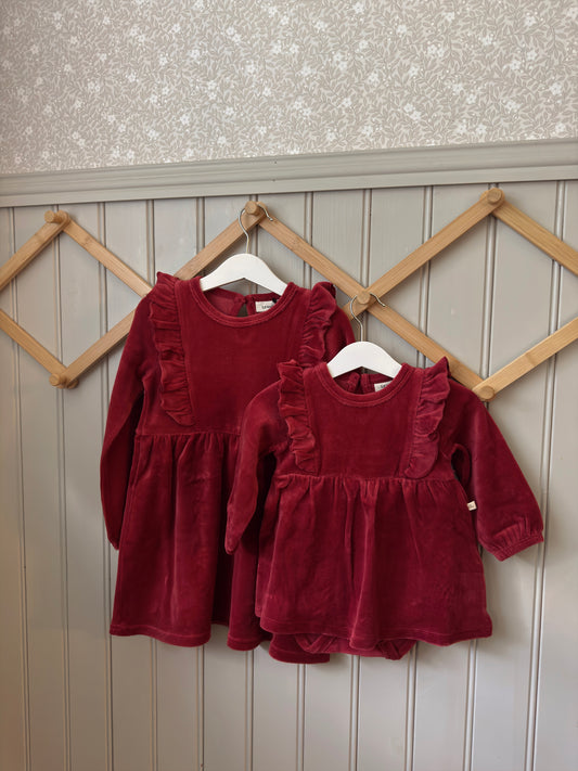 Lil Atelier BABY | Saga Julekjole - Biking Red