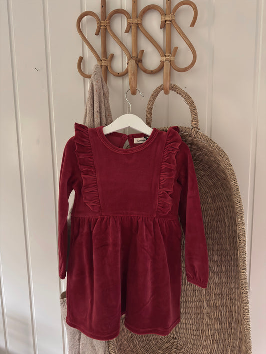 Lil Atelier MINI | Saga Julekjole - Biking red