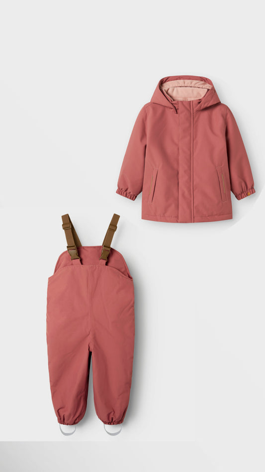 Lil Atelier Mini | Sett med Foret Skalltøy - Withered Rose