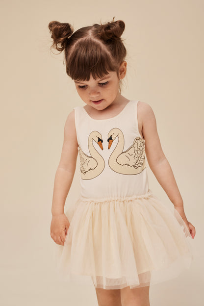 Konges Sljd | Fairy Ballerina Strap Dress - Buttercream Glitter Kardemommeshop Konges Sljd | Fairy Ballerina Strap Dress - Buttercream Glitter Kardemommeshop