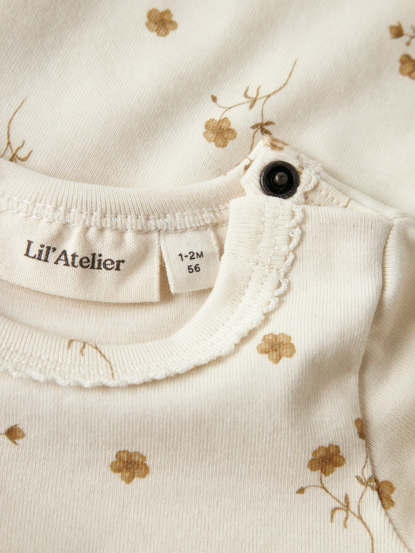 Lil Atelier BABY | Layo Slim Body - Coconut Milk FLOWER YELLOW