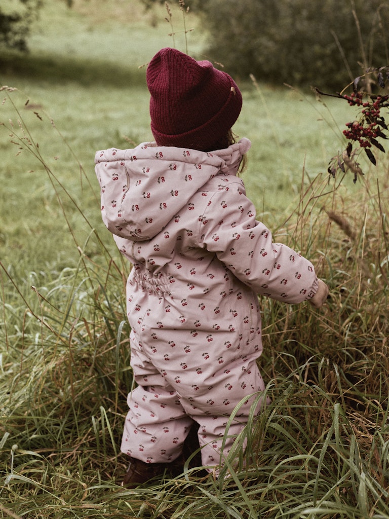 Lil Atelier Mini | Nalu strikket lue - Red Dahlia