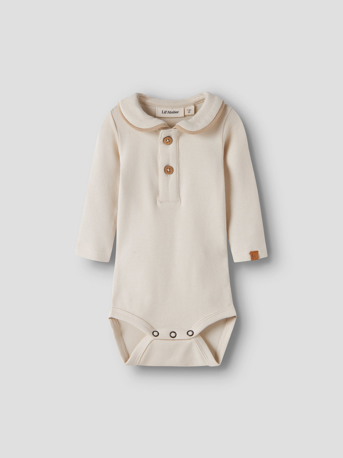 Lil Atelier Fundo slim body bestefarhals baby – Turtledove
