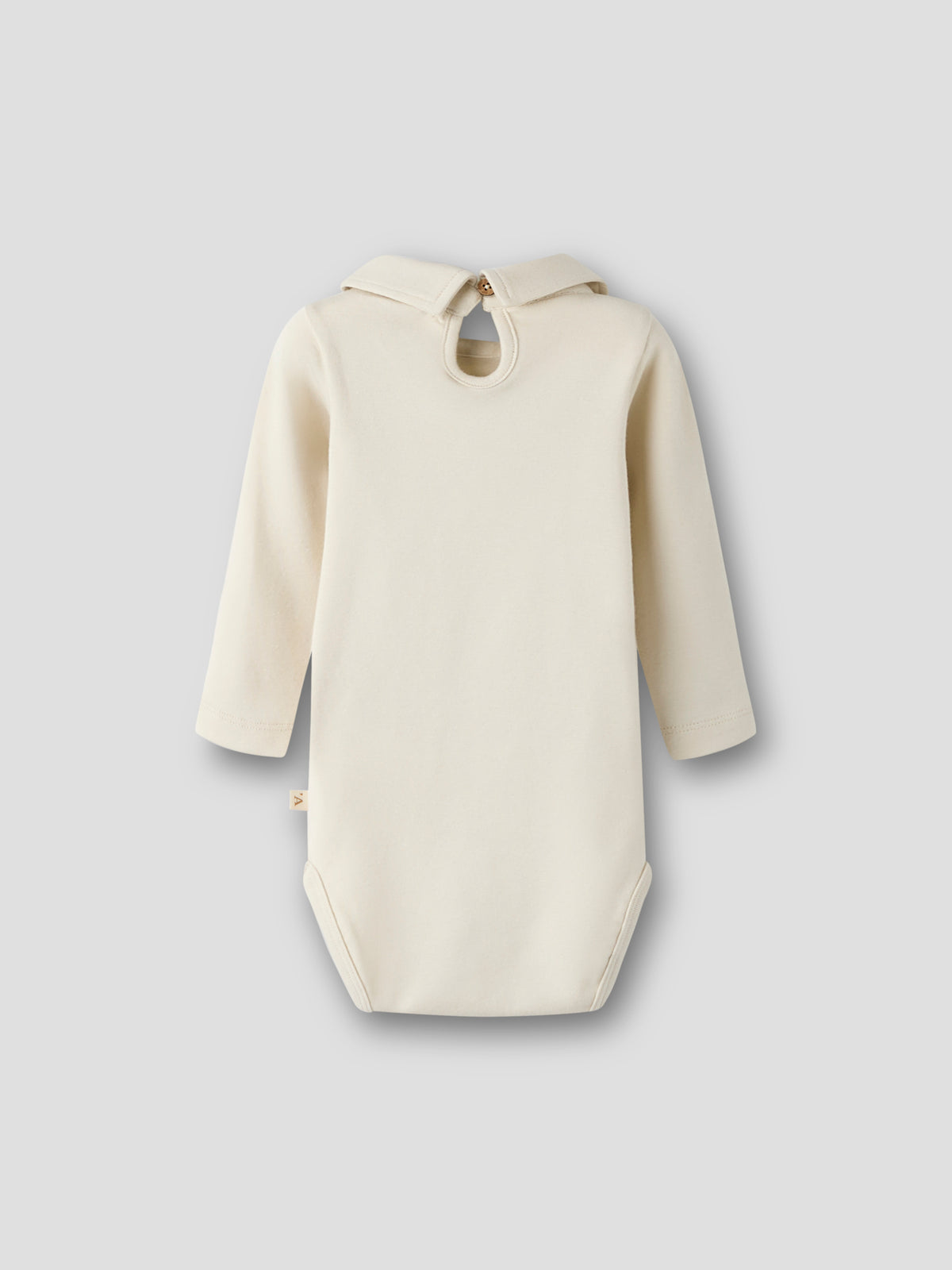 Lil Atelier Fundo body med krage til baby – Turtledove, bilde 3