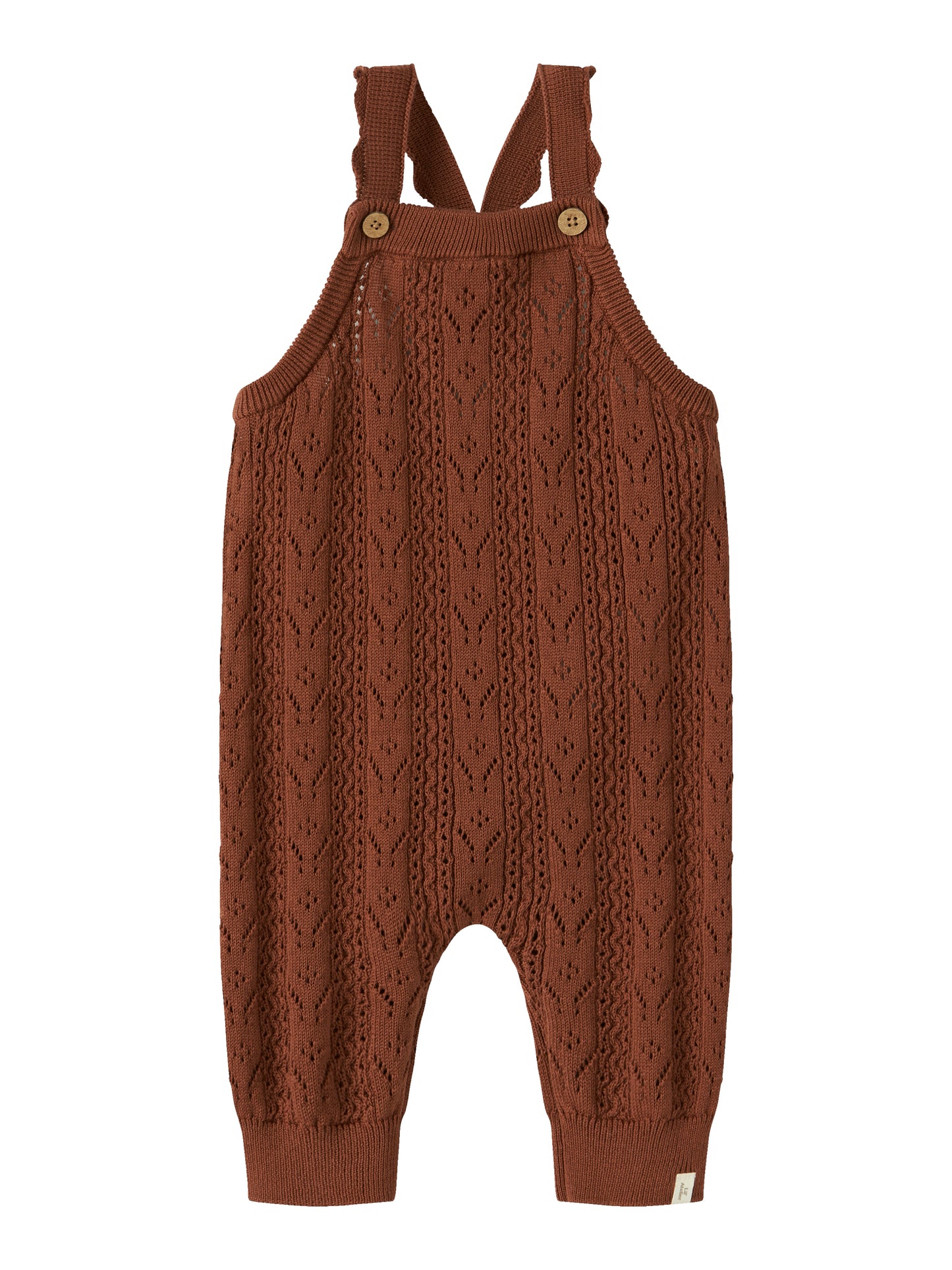 Lil Atelier BABY | Kajsa Strikket overall - Maple Syrup