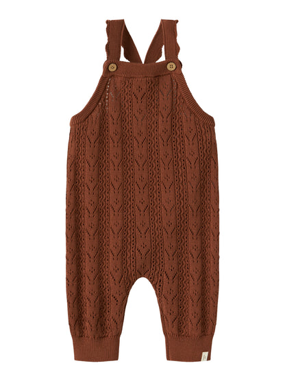 Lil Atelier BABY | Kajsa Strikket overall - Maple Syrup