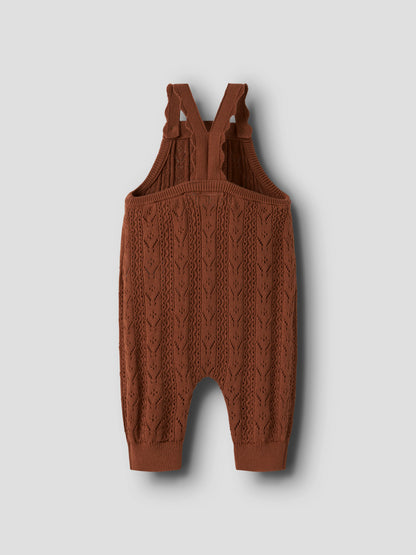 Lil Atelier BABY | Kajsa Strikket overall - Maple Syrup