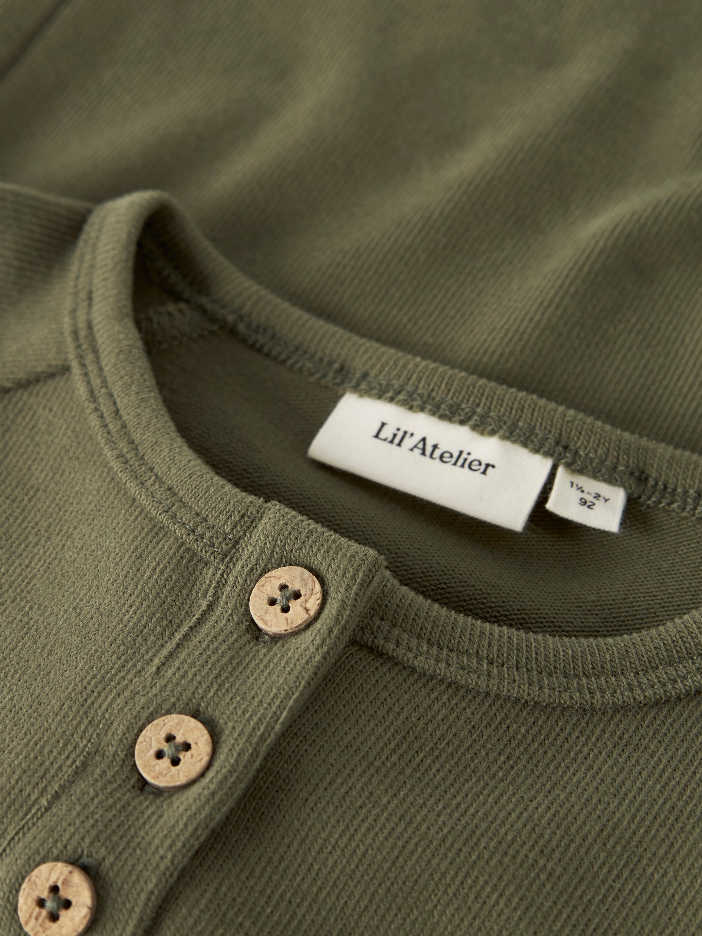 Lil Atelier MINI | Luno Slim Top - Winter Moss