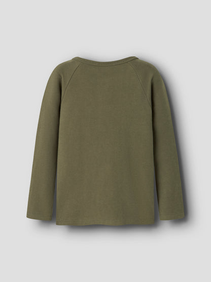 Lil Atelier MINI | Luno Slim Top - Winter Moss