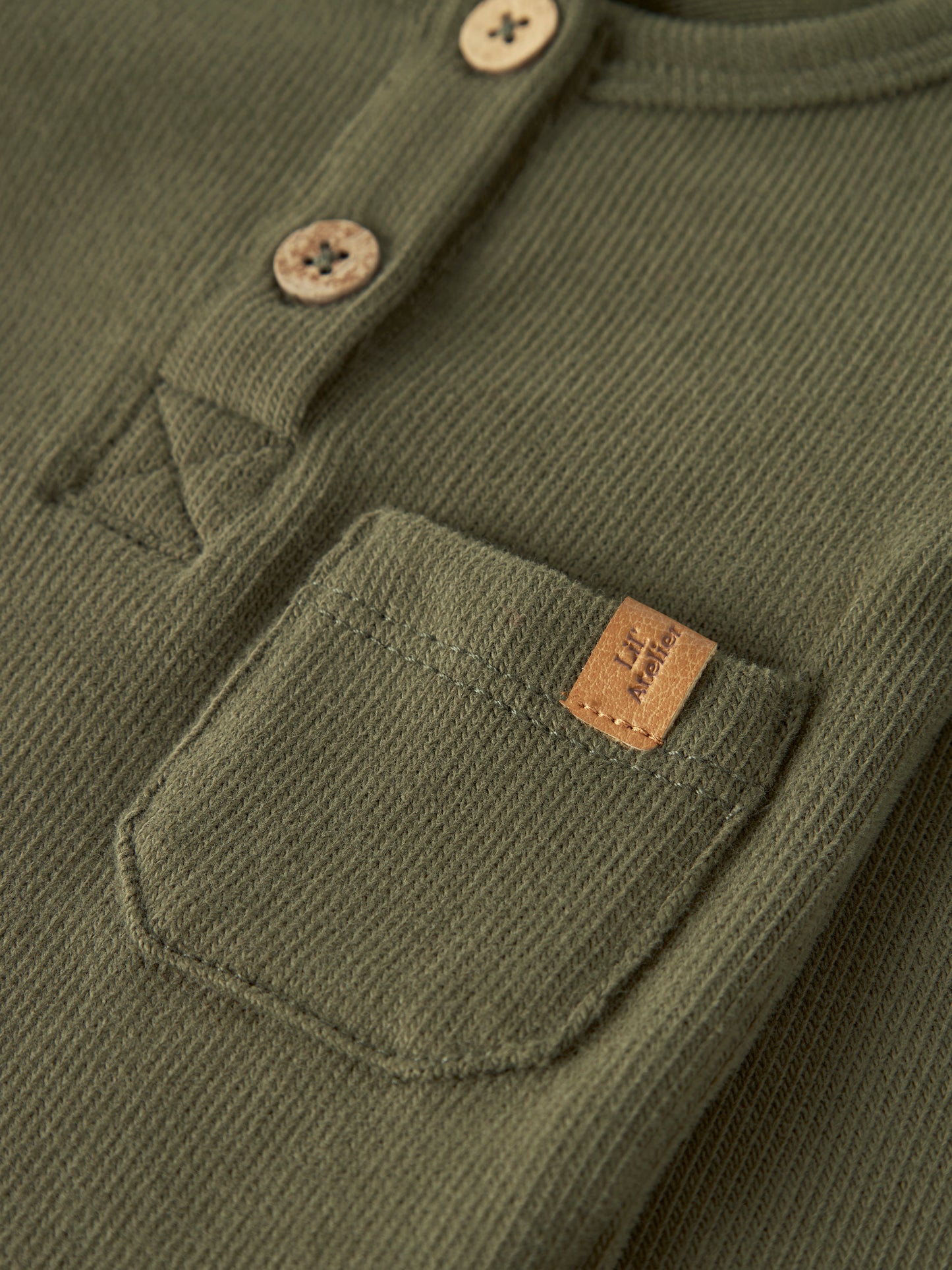 Lil Atelier BABY | Luno Slim Body - Winter Moss