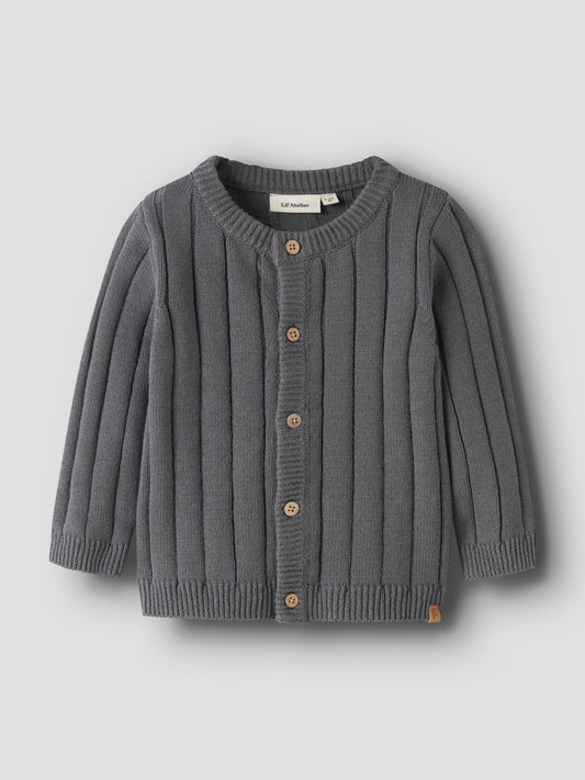 Lil Atelier BABY | Lomon strikket cardigan - Poppy Seed