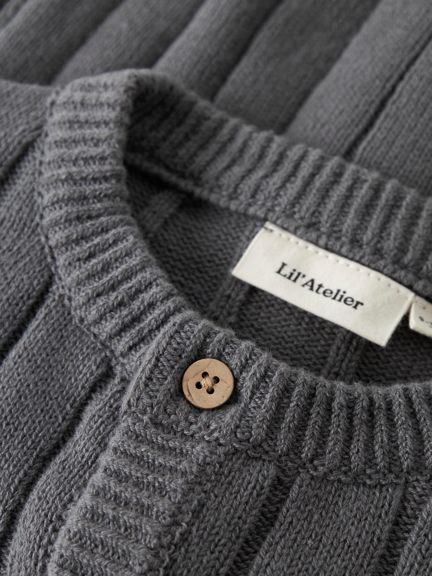 Lil Atelier BABY | Lomon strikket cardigan - Poppy Seed
