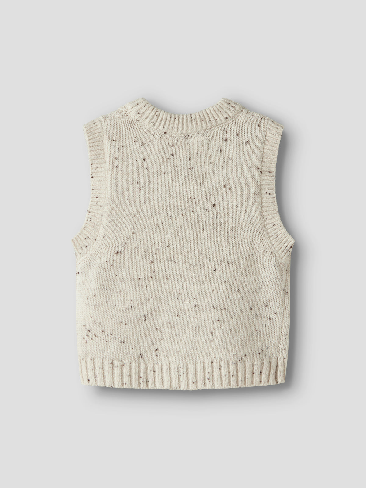 Lil Atelier BABY | Galto strikket vest i bomull - Turtledove