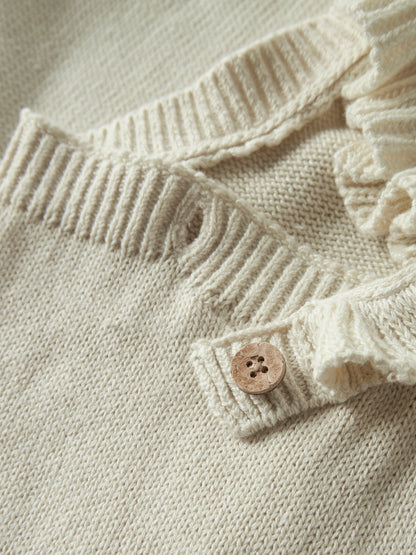 Lil Atelier BABY | Oplea Strikket overall - Turtledove
