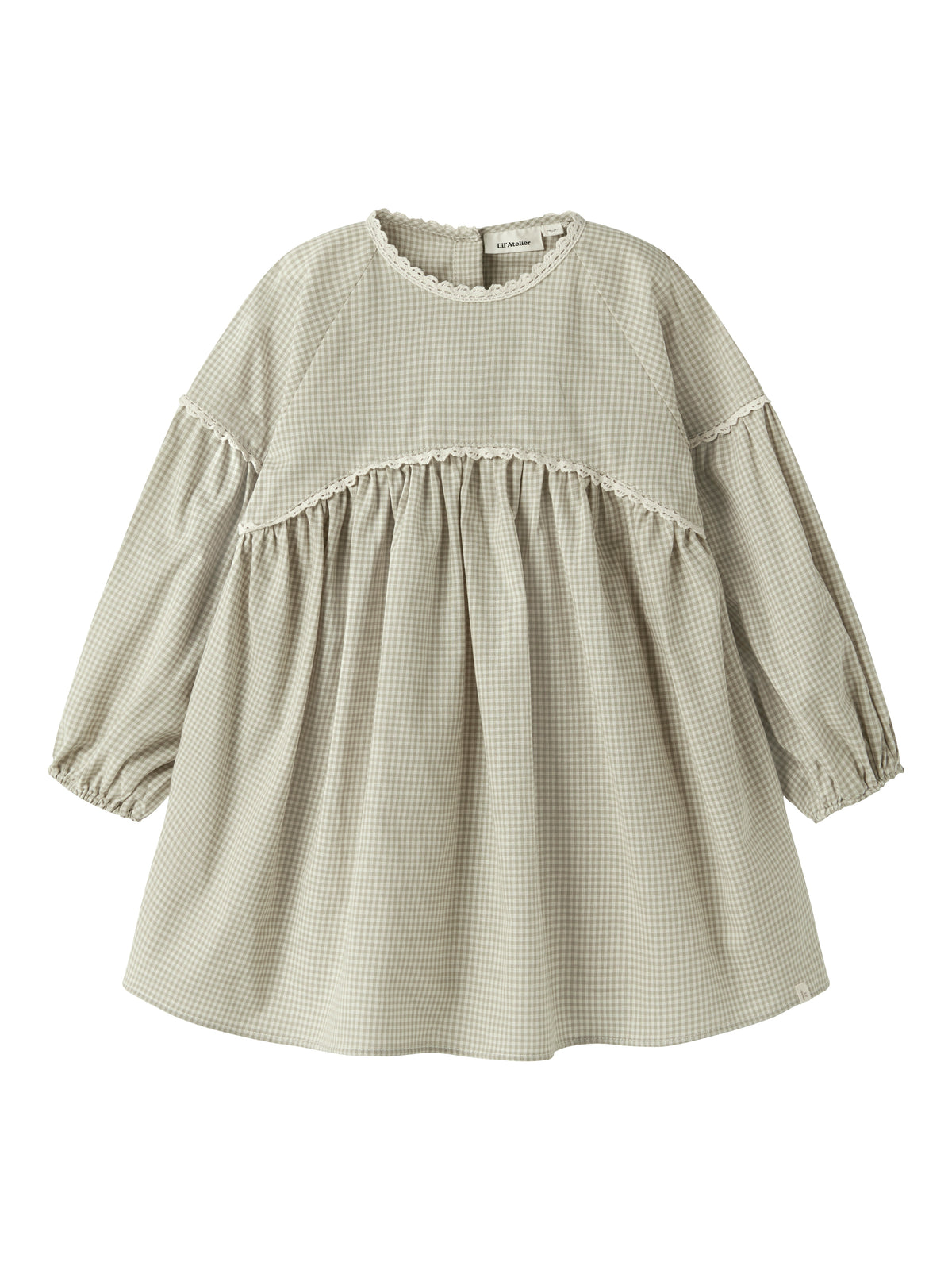 Lil Atelier MINI | Foleno Kjole - Moss Gray