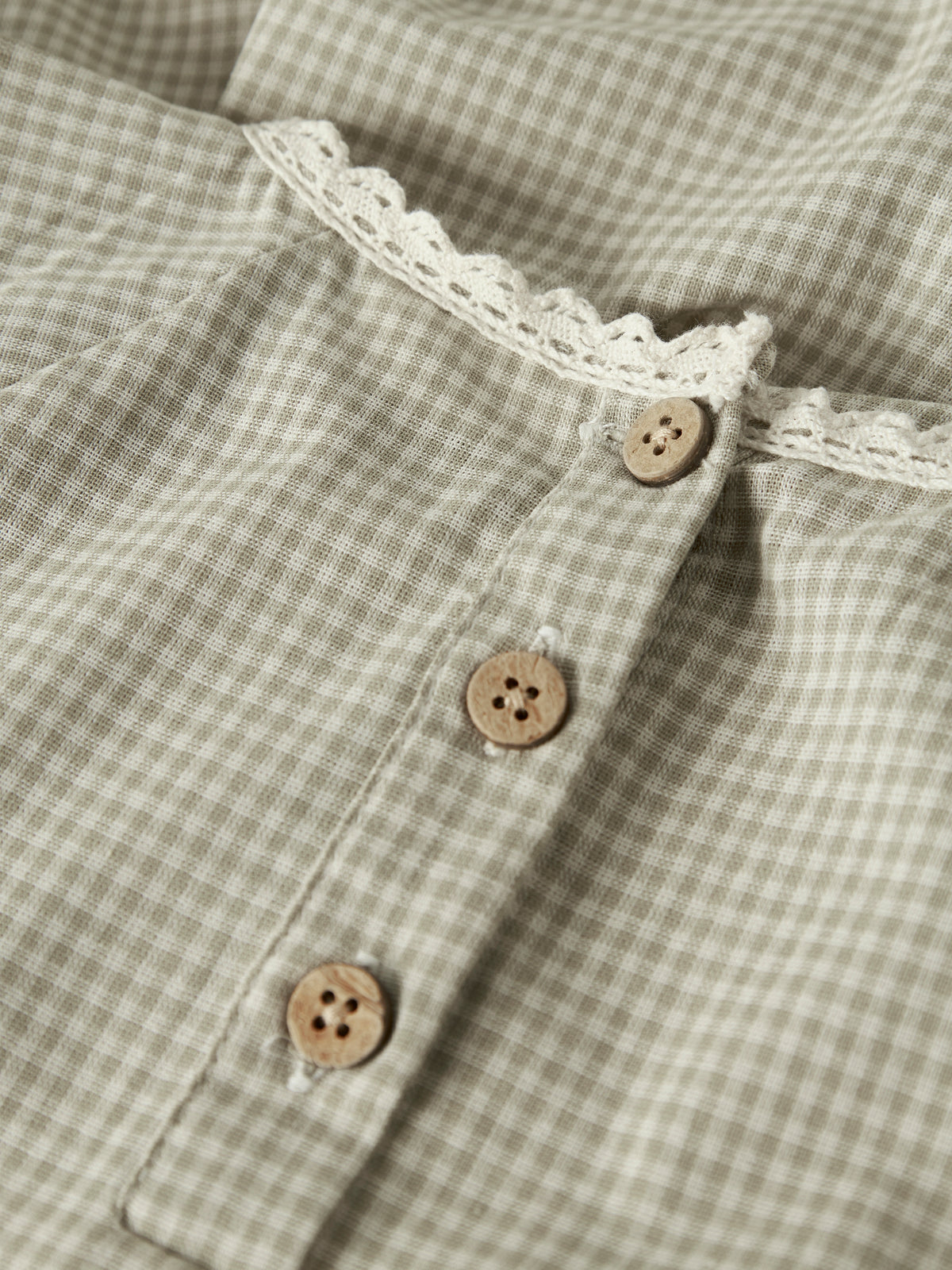 Lil Atelier MINI | Foleno Kjole - Moss Gray