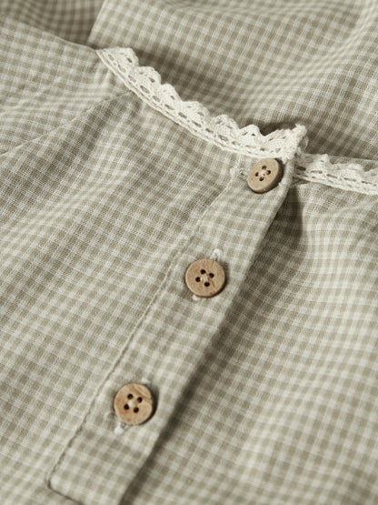 Lil Atelier MINI | Foleno Kjole - Moss Gray