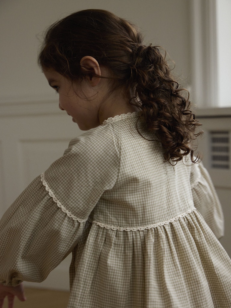 Lil Atelier MINI | Foleno Kjole - Moss Gray