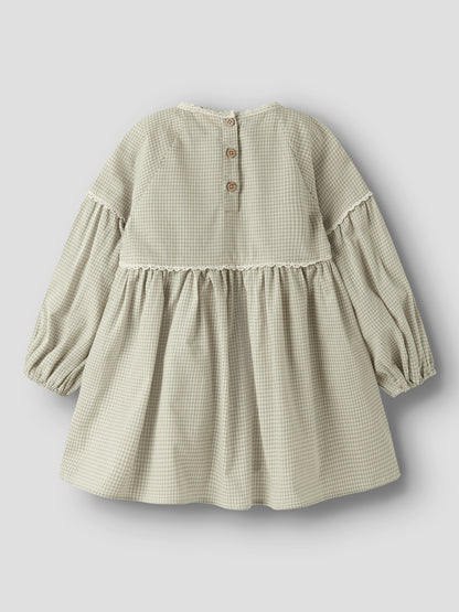 Lil Atelier MINI | Foleno Kjole - Moss Gray