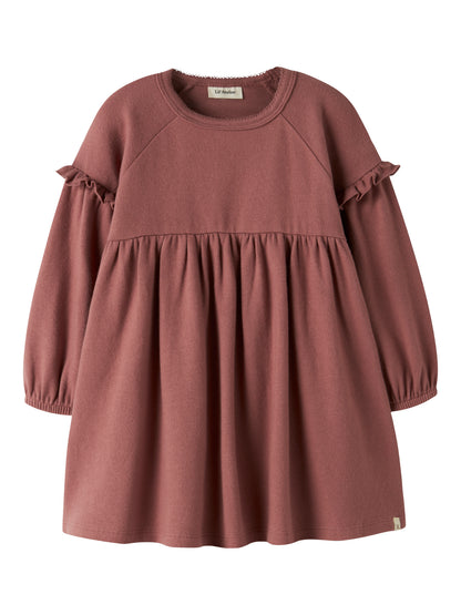 Lil Atelier MINI | Thoro myk kjole - Mahogany
