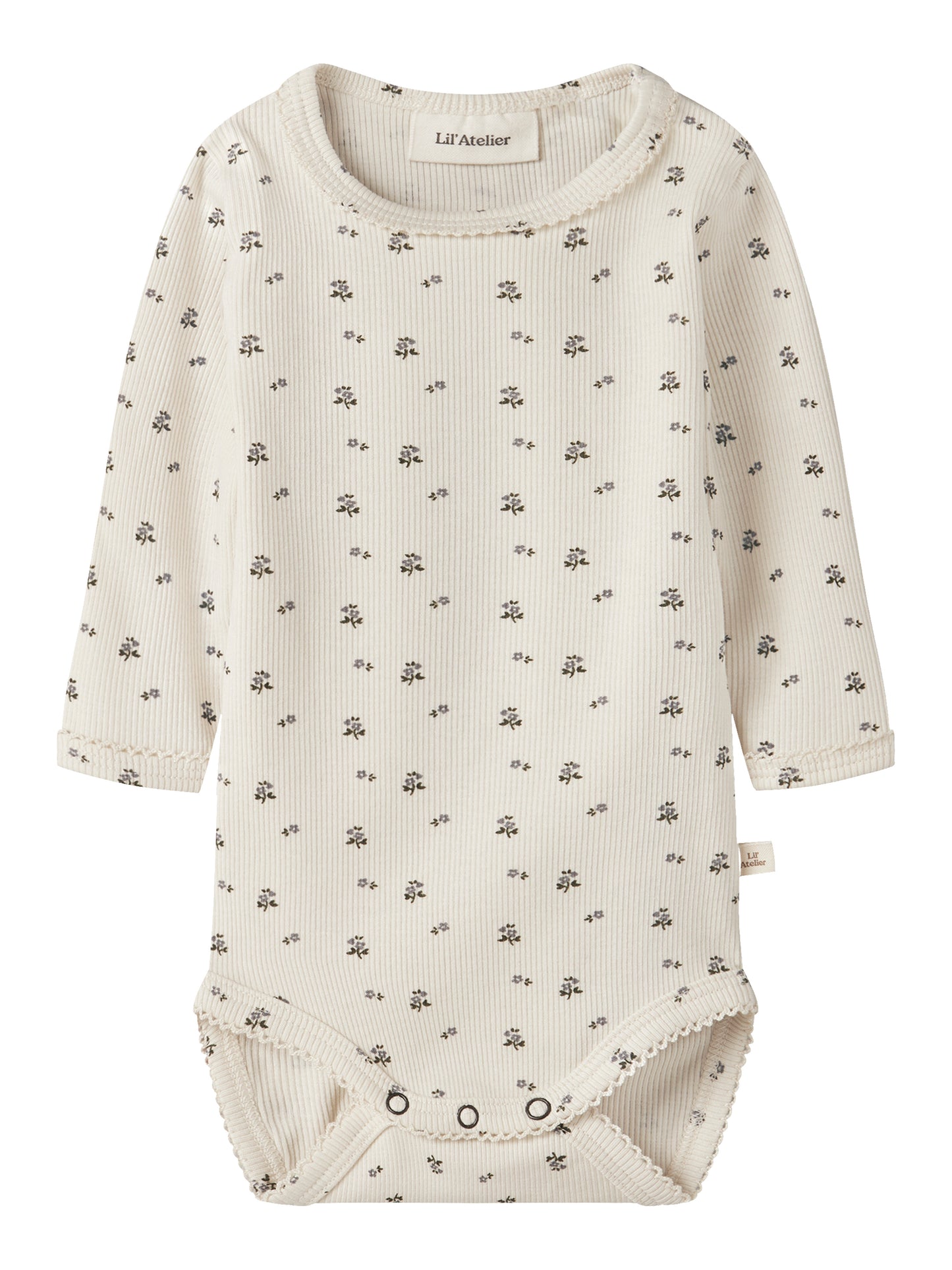 Lil Atelier Baby | Lago Mau Slim Body - Turtledove Blue Flower