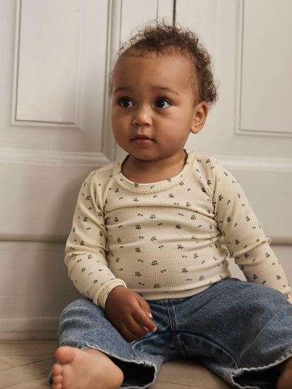 Lil Atelier Baby | Lago Mau Slim Body - Turtledove Blue Flower