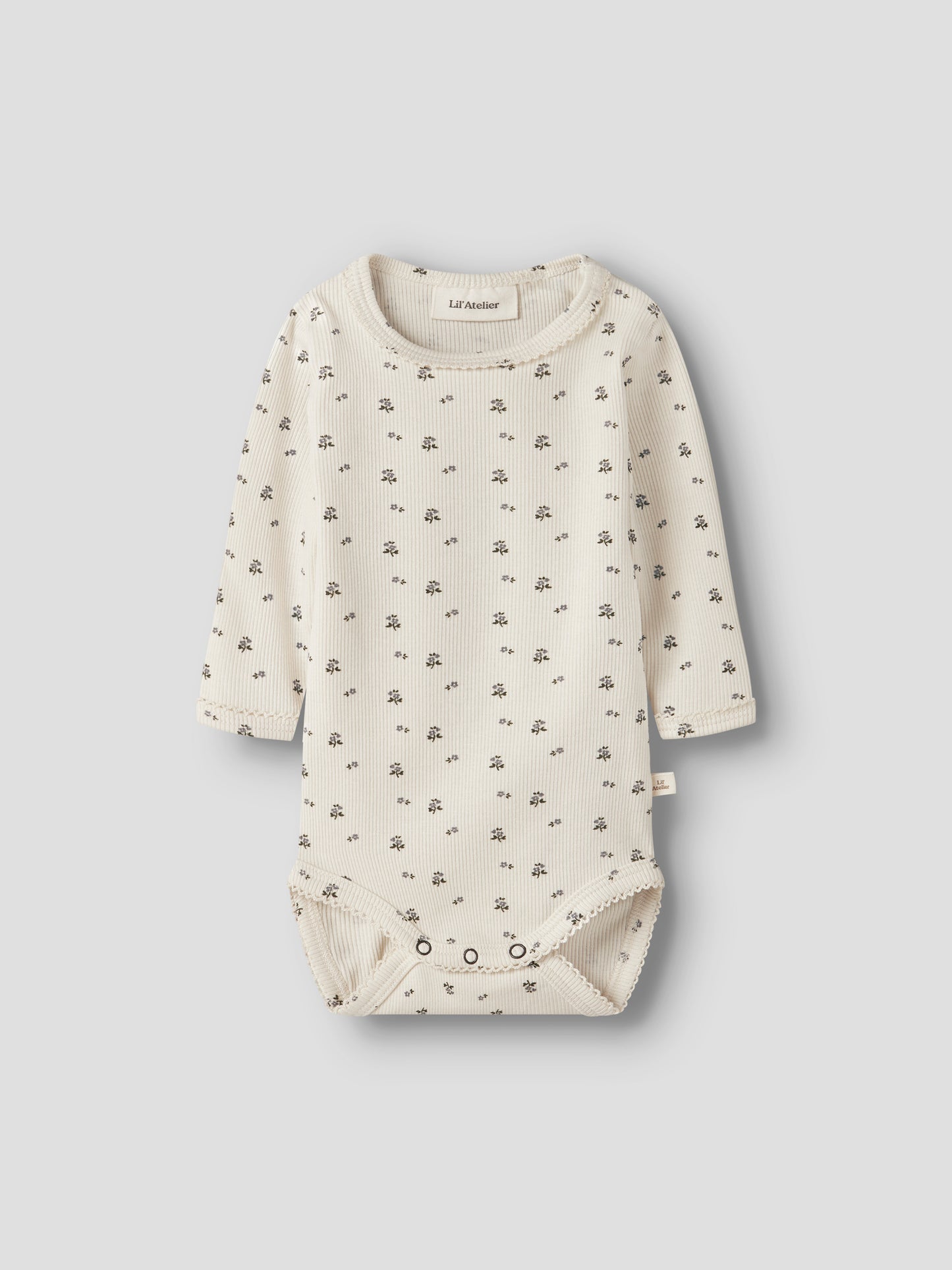 Lil Atelier Baby | Lago Mau Slim Body - Turtledove Blue Flower