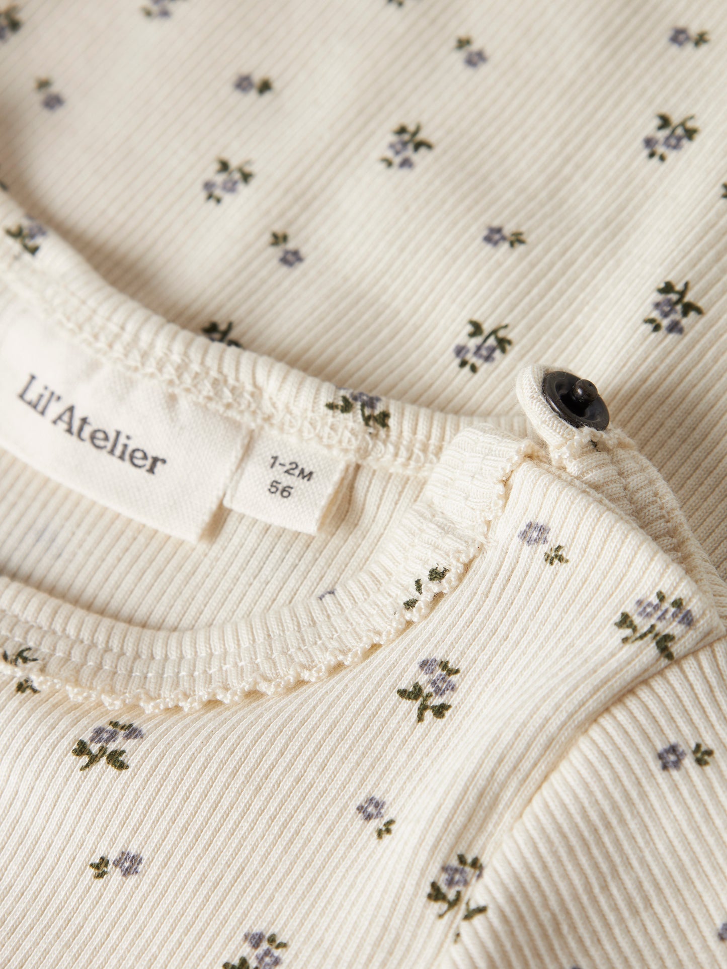 Lil Atelier Baby | Lago Mau Slim Body - Turtledove Blue Flower