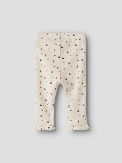 Lil Atelier Baby | Lago Slim Leggings - Turtledove Blue Flower