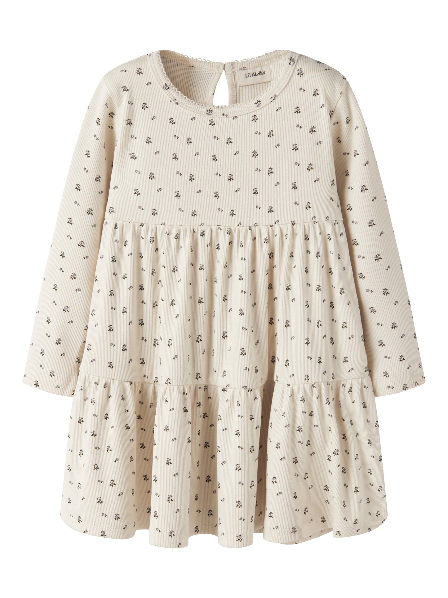 Lil Atelier Mini | Lago bomullskjole - Turtledove Blue Flower