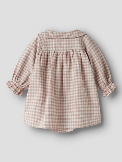 Lil Atelier BABY| Rebba Kjolebody - Bark Lilac Ash