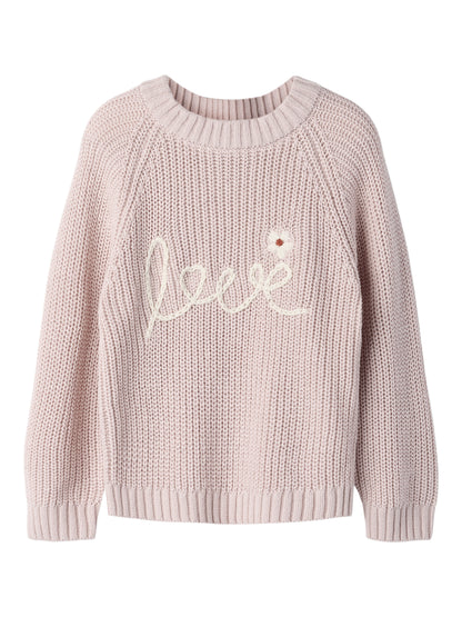 Lil Atelier MINI | Femlen Chunky strikket genser - Hushed Violet