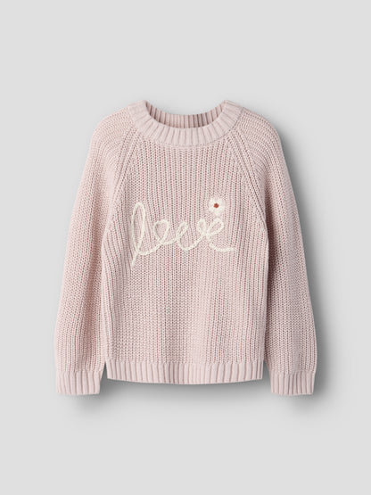 Lil Atelier MINI | Femlen Chunky strikket genser - Hushed Violet