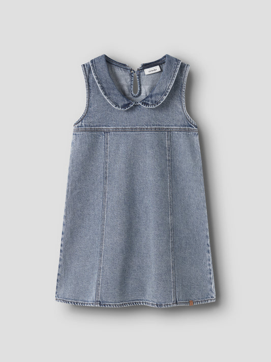 Lil Atelier Mini | Karole Denimkjole - Medium Blue Denim