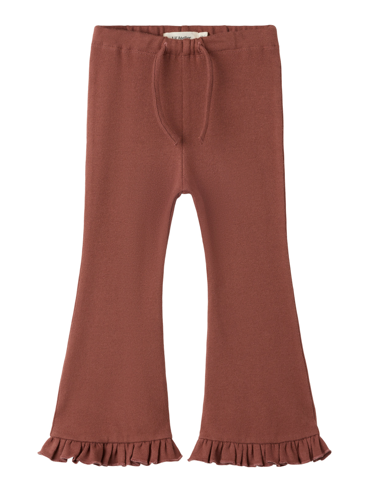 Lil Atelier MINI | Thoro myk bootcut bukse - Mahogany