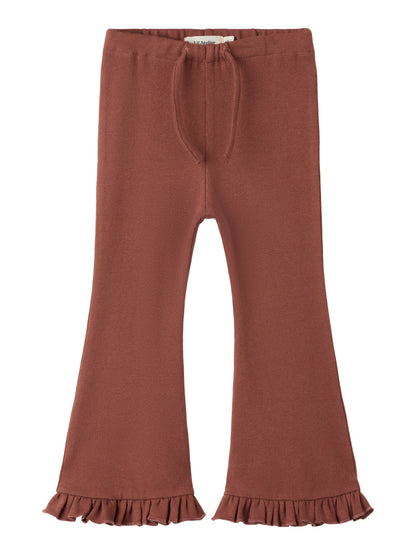 Lil Atelier MINI | Thoro myk bootcut bukse - Mahogany