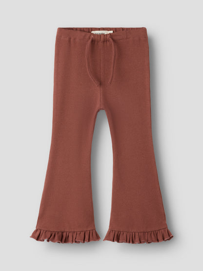 Lil Atelier MINI | Thoro myk bootcut bukse - Mahogany