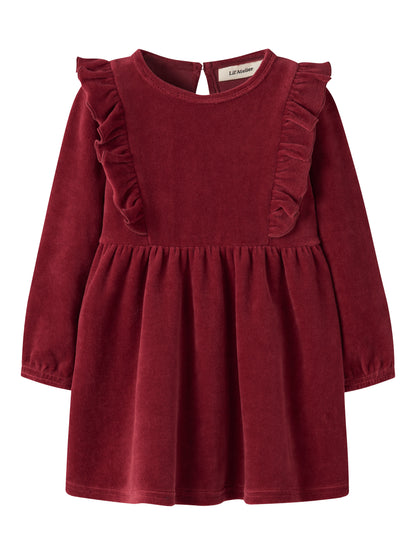 Lil Atelier MINI | Saga Julekjole - Biking red