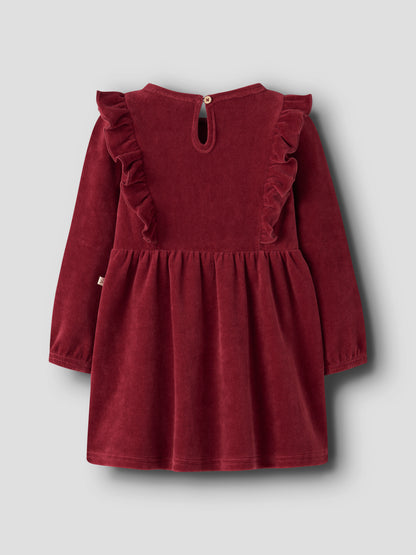 Lil Atelier MINI | Saga Julekjole - Biking red