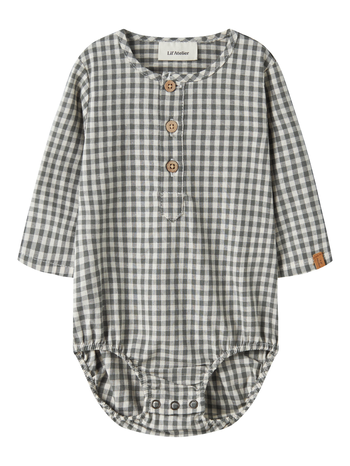 Lil Atelier BABY | Roanne skjortebody - Mulled Basil