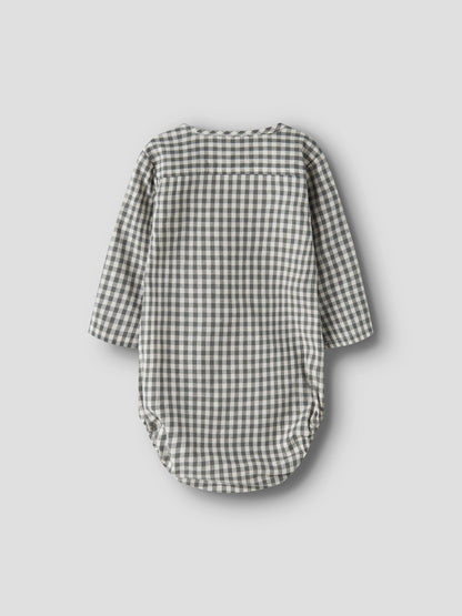 Lil Atelier BABY | Roanne skjortebody - Mulled Basil