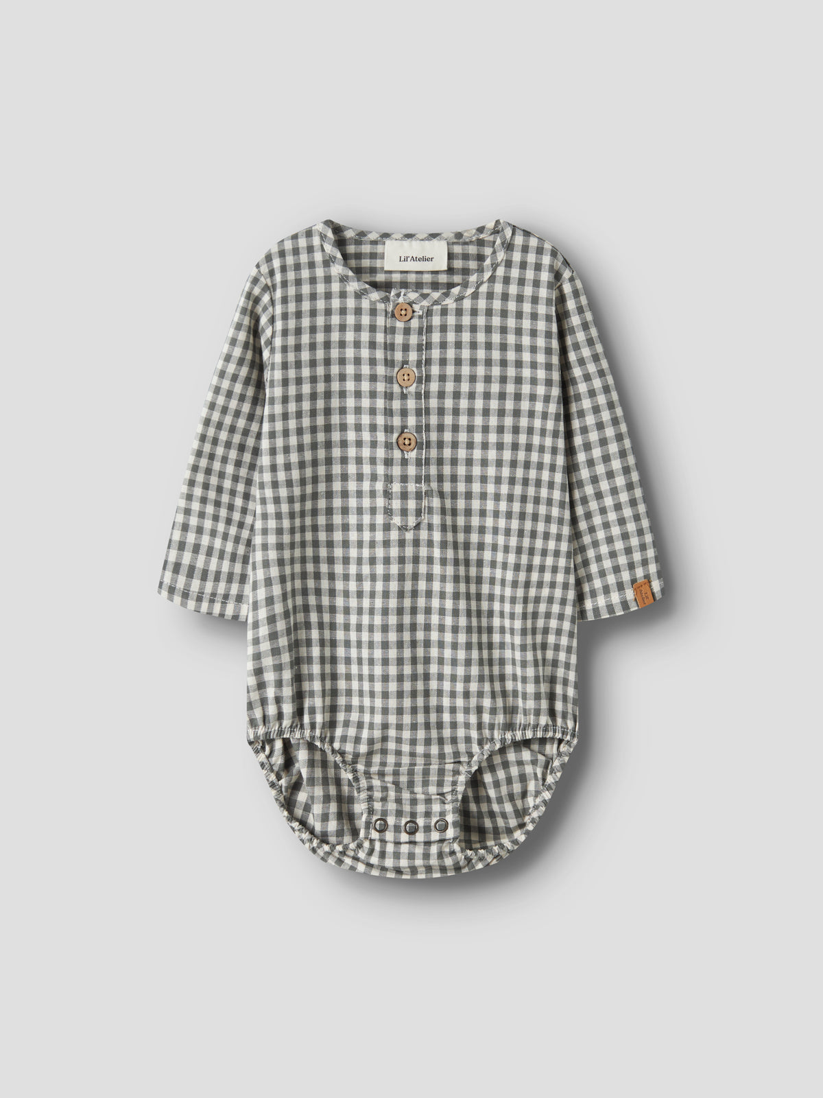 Lil Atelier BABY | Roanne skjortebody - Mulled Basil