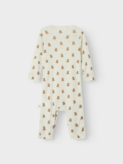 Lil Atelier Baby | Nalu Unisex ull heldress - Teddybjørn Turtledove