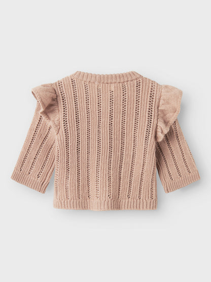 Lil Atelier Baby | Nomo strikket ulljakke - Roebuck