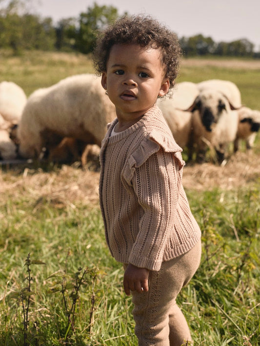 Lil Atelier Baby | Nomo strikket ulljakke - Roebuck
