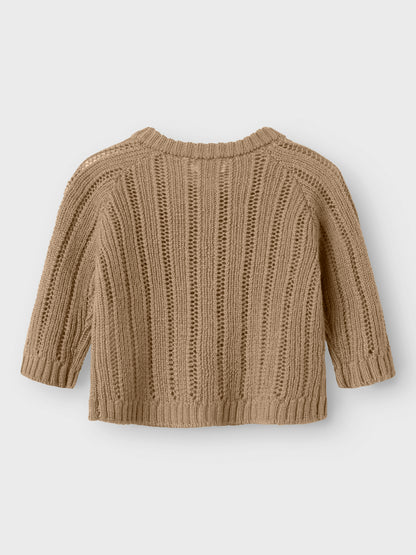 Lil Atelier Baby | Nomo strikket ulljakke - Tigers Eye